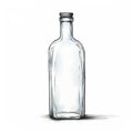 Realistic Empty Bottle Illustration On White Background Royalty Free Stock Photo