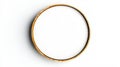 Realistic empty circular picture frame for interior design and home decor Royalty Free Stock Photo