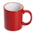 Realistic Empty Red Coffee Mug Royalty Free Stock Photo