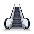 Realistic Escalator Illustration Royalty Free Stock Photo