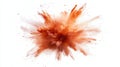 realistic explosion from above. white background Royalty Free Stock Photo