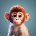 Realistic And Expressive 3d Renderings Of Cute Monkey Characters