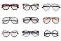 Realistic Eyeglasses Set