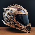 Realistic Fantasy 4 Full Helmet With Glass Visor Side Profile Design