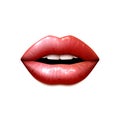 Realistic Female Lips