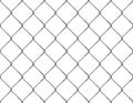 Realistic Fence Rabitz pattern. Seamless connection of protective grid. Vector rabitz grid. Robust, modern chrome-plated wire