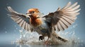 Realistic Finch In Flight: Capturing The Beauty Of Nature