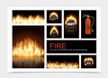 Realistic Fire Composition