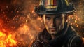 realistic fire inspector Royalty Free Stock Photo