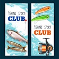 Realistic Fishing Banners