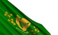 The realistic Flag of Saint PatrickÃ¢â¬â¢s Battalion. Royalty Free Stock Photo