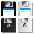 Realistic floppy disk