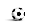 Realistic football ball with shadow. Soccer Ball isolated. Football ball