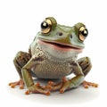 Realistic Frog Illustration. Generative AI