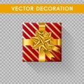 Gift boxes without background. Vector illistration Royalty Free Stock Photo