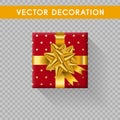 Gift boxes without background. Vector illistration Royalty Free Stock Photo