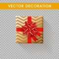 Gift boxes without background. Vector illistration Royalty Free Stock Photo