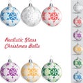 Realistic Glass Christmas Balls