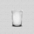 Realistic glass cup Royalty Free Stock Photo