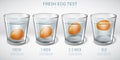 Realistic glass glasses infographics Royalty Free Stock Photo