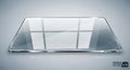 Realistic Glass Plate or Clear Display Screen Royalty Free Stock Photo