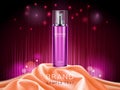 3d realistic woman spray or perfume container Royalty Free Stock Photo