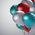 Realistic glossy balloons Royalty Free Stock Photo