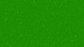 Realistic green screen overlay with falling rain and snow particles creating transparent motion texture for visual effects, Royalty Free Stock Photo