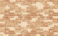 Realistic grunge vector brick wall background. Textured red brick masonry with pieces of stone wall. Abstract background Royalty Free Stock Photo