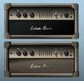 Realistic guitar combo amp. Vector. Royalty Free Stock Photo