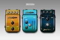 Realistic guitar effects pedals. Vector