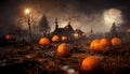 Realistic halloween festival illustration. Halloween night pictures for wall paper or computer screen.