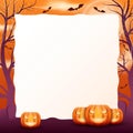 realistic halloween frame template vector design Royalty Free Stock Photo