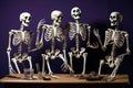 realistic halloween skeletons collection ai generated