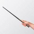 Realistic Hand With Magic Wand Royalty Free Stock Photo