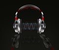 Realistic headphones Royalty Free Stock Photo