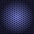 Realistic hexagonal grid background. Royalty Free Stock Photo