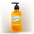 Realistic Honey bottle-Vector Illustration