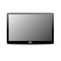 Realistic horizontal black tablet. vector Royalty Free Stock Photo