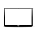 Realistic horizontal black tablet. vector Royalty Free Stock Photo