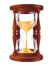 Hourglass realistic vector illustration Royalty Free Stock Photo