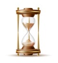 Vector realistic hourglass sandglass 3d mock up Royalty Free Stock Photo