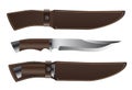 Realistic hunting knife