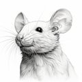 Realistic Hyper-detailed Portrait Of A Mouse With A Large Head