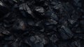 Realistic Hyper-detailed Rendering Of Coal Ground Texture In Dark Cave