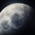 Realistic Hyper-detailed Rendering Of Moon In 32k Uhd