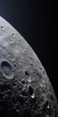 Realistic Hyper-detailed Rendering Of The Moon: Uhd Image With Extruded Design