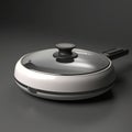 Realistic Hyper-detailed Rendering Of A Pan On A Flat Surface