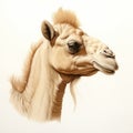 Realistic Hyper-detailed Camel Painting With Meticulous Detail