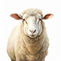 Realistic Sheep Head Portrait Illustration For Graphic Design